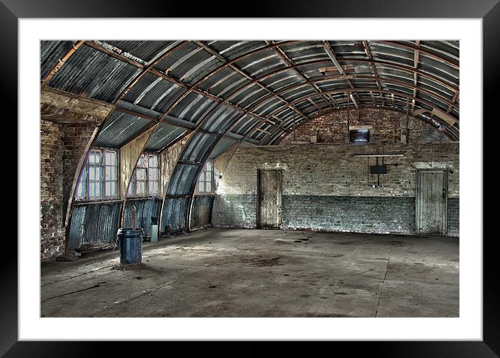 Interior of a dissused Nissen Hut Framed Mounted Print by Scott Simpson