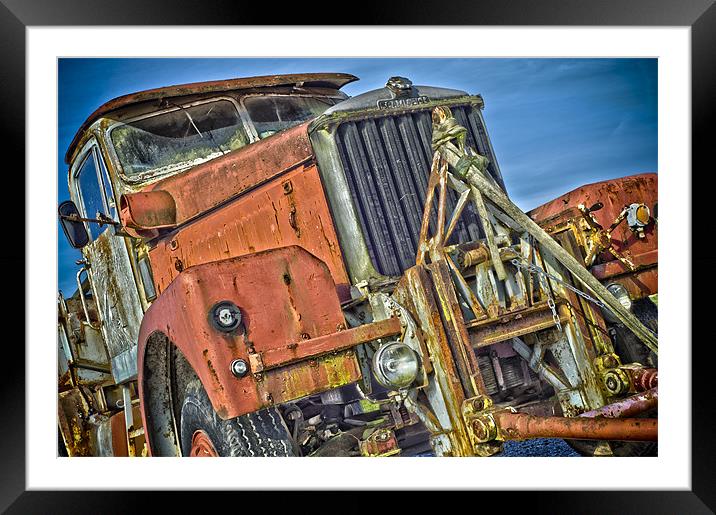 Abandoned Vintage Scammell Truck Framed Mounted Print by Scott Simpson