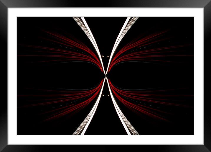 Abstract Motorway Framed Mounted Print by Scott Simpson