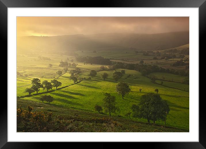 Hope Valley, Derbyshire Framed Mounted Print by Scott Simpson