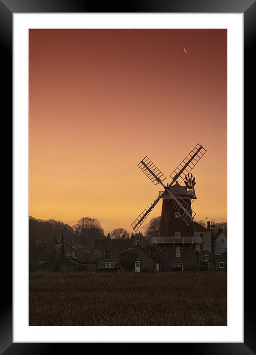 Sunrise at Cley Windmill Framed Mounted Print by Scott Simpson