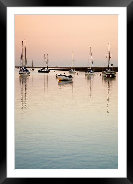 Sunset at Wells Harbour Framed Mounted Print by Scott Simpson