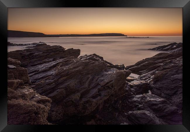 Cornish Sunset Framed Print by Scott Simpson
