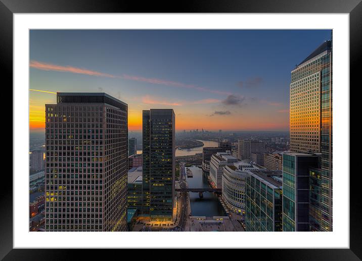 Sunset From 27 Floors Up Framed Mounted Print by Paul Shears Photogr