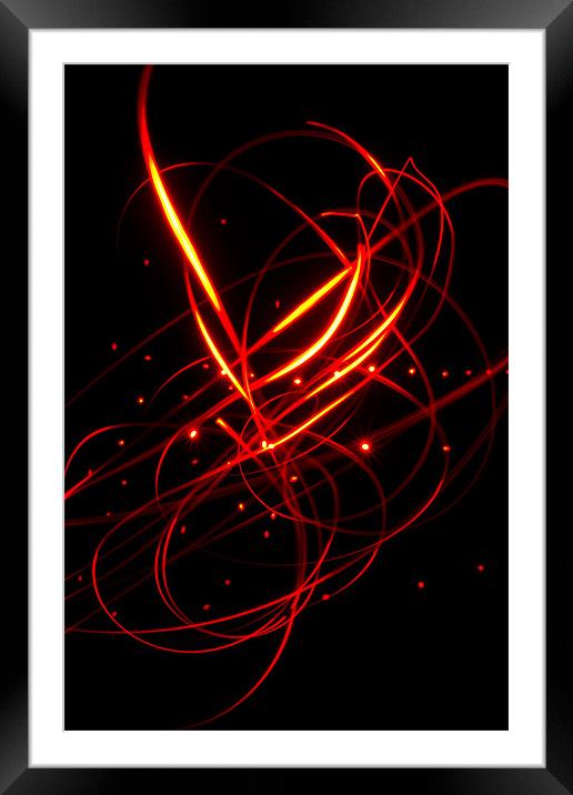 Flame Framed Mounted Print by Paul Shears Photogr