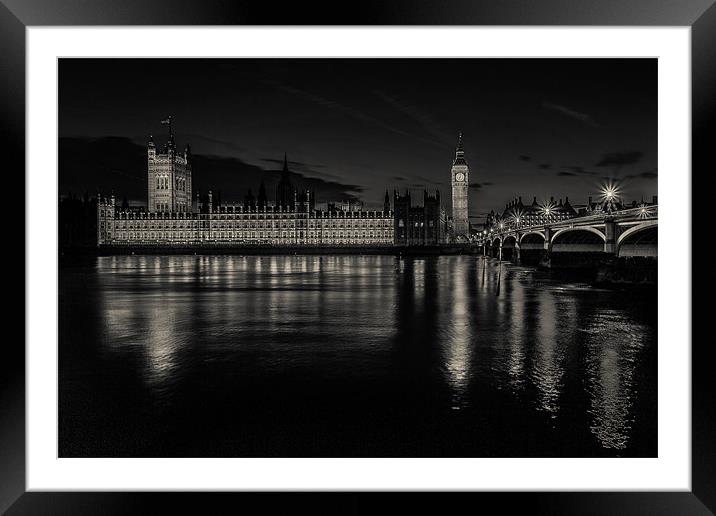 The Dark Side To Parliament Framed Mounted Print by Paul Shears Photogr