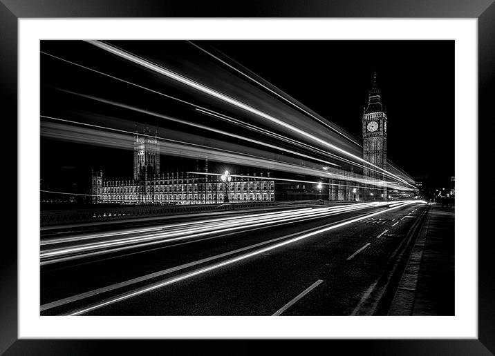 Westminster Lights Framed Mounted Print by Paul Shears Photogr
