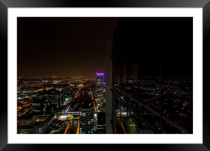 Reflections In The Night Framed Mounted Print by Paul Shears Photogr