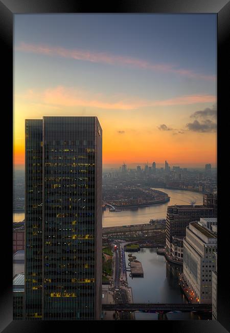 The Distant City Framed Print by Paul Shears Photogr