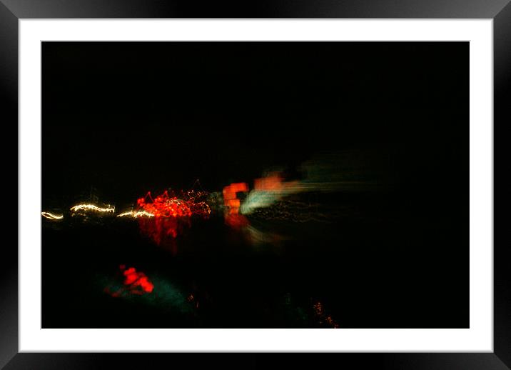 night lights Framed Mounted Print by anthony pallazola