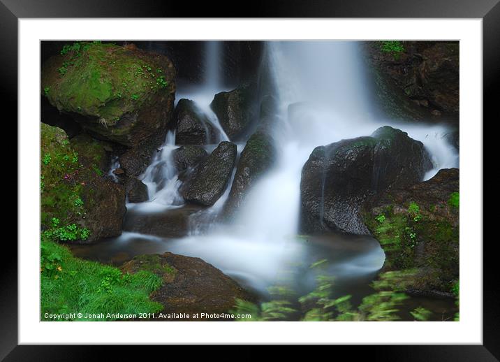 Dragon Head Falls in Nikko Framed Mounted Print by Jonah Anderson Photography