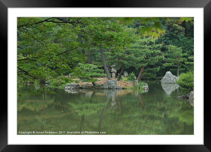Kyoko-chi mirror pond Kyoto Framed Mounted Print by Jonah Anderson Photography