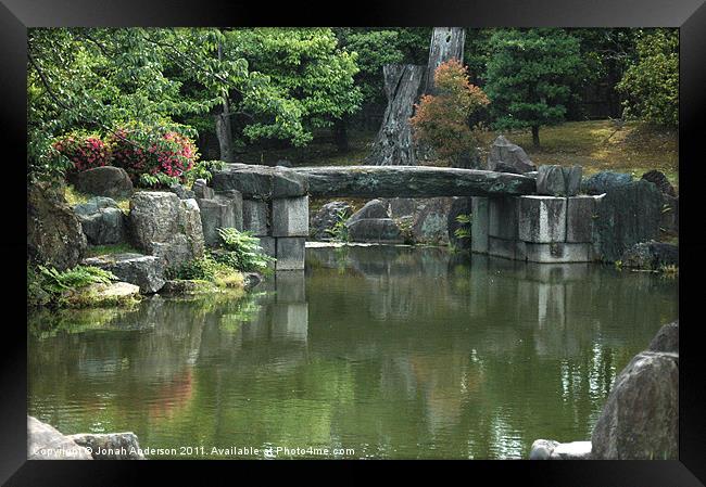 Ninomaru Garden pond Nijo-jo Framed Print by Jonah Anderson Photography