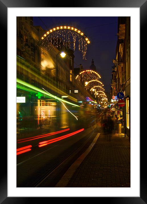 The tram's a blur Framed Mounted Print by Jonah Anderson Photography