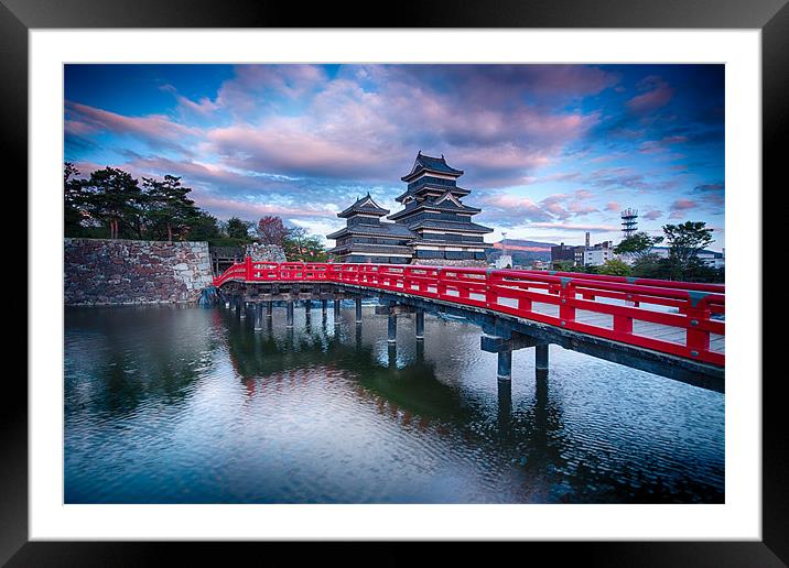 Matsumoto-jo Framed Mounted Print by Jonah Anderson Photography