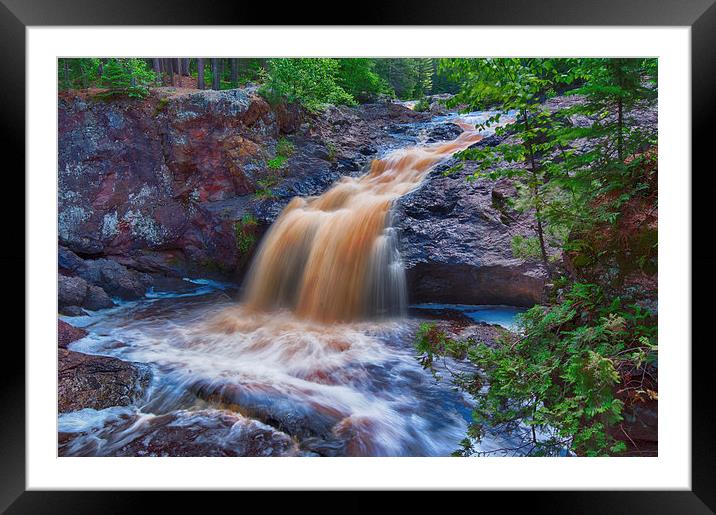 Scenic Waterfall Framed Mounted Print by Jonah Anderson Photography