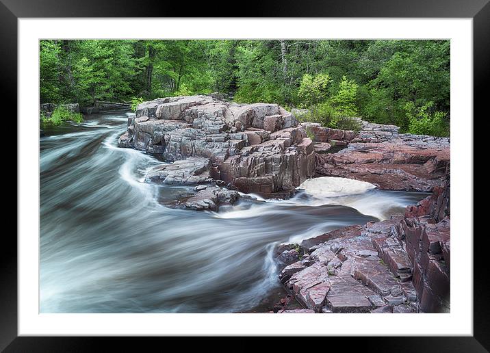 The Dells of the Eau Claire River  Framed Mounted Print by Jonah Anderson Photography