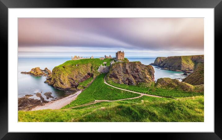 Dunnottar Castle Framed Mounted Print by Grant Glendinning