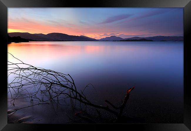 Loch Lomond Sunset Framed Print by Grant Glendinning