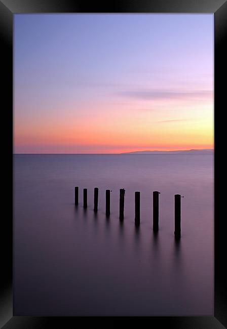 Ayrshire coast Sunset Framed Print by Grant Glendinning