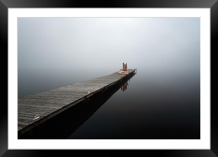 Loch Lomond jetty Framed Mounted Print by Grant Glendinning