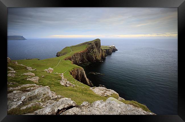 Neist Point Sunset Framed Print by Grant Glendinning