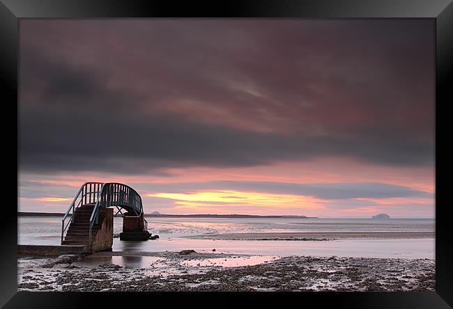 Sunset at Dunbar Framed Print by Grant Glendinning