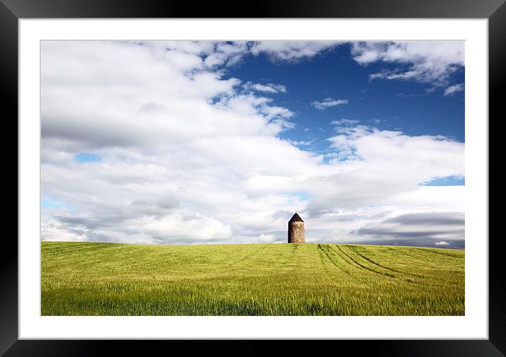 Old windmill Framed Mounted Print by Grant Glendinning