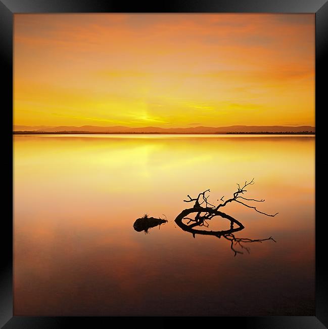Loch Leven Sunset Framed Print by Grant Glendinning