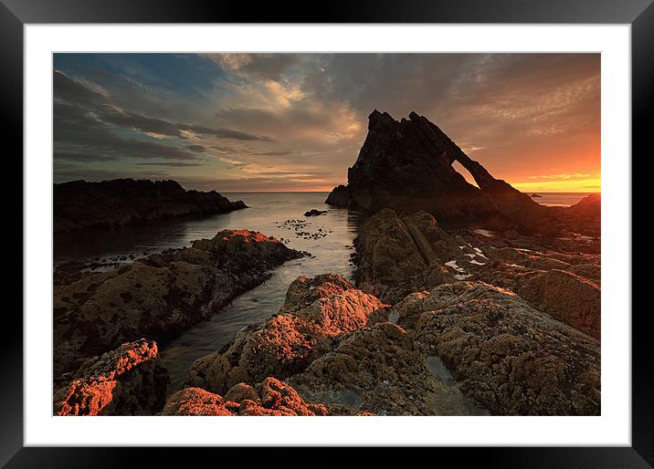 Bow Fiddle rock Framed Mounted Print by Grant Glendinning