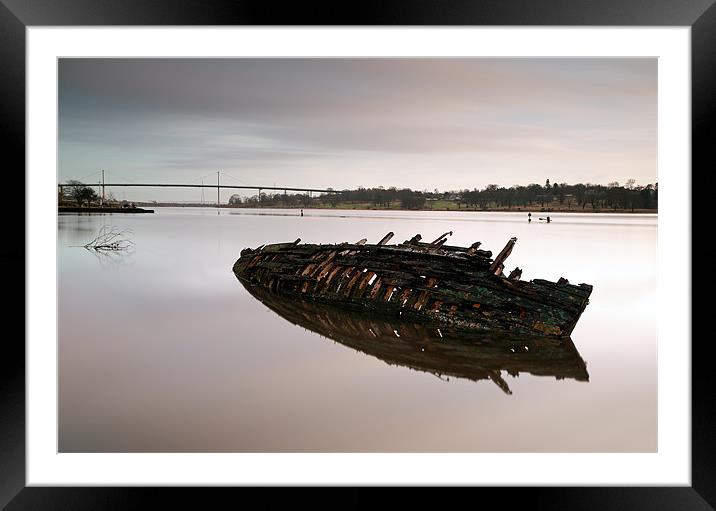 Clyde ship wreck Framed Mounted Print by Grant Glendinning