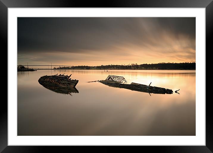 Clyde ship wreck Framed Mounted Print by Grant Glendinning