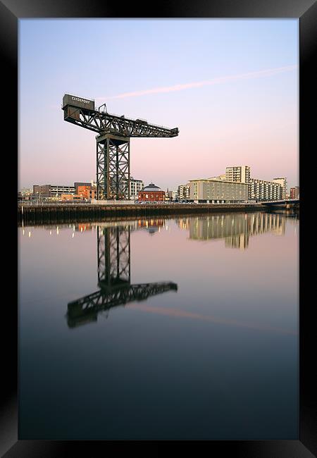 Glasgow River Clyde Reflections Framed Print by Grant Glendinning