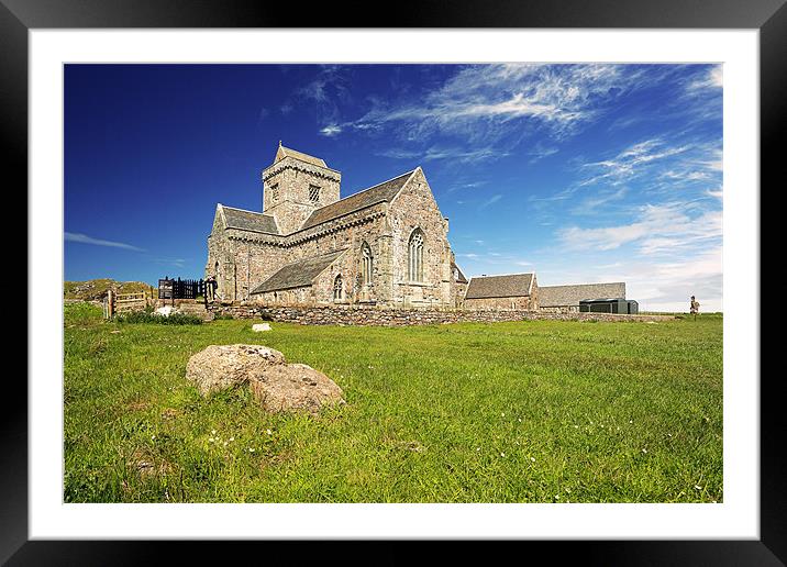 Iona Abbey Framed Mounted Print by Grant Glendinning