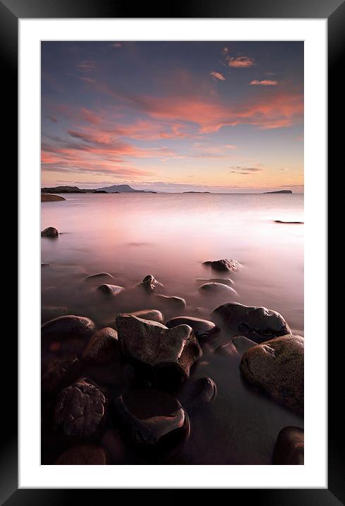 Seil Island Sunset Framed Mounted Print by Grant Glendinning