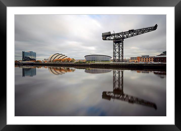 Glasgow Clyde Waterfront Framed Mounted Print by Grant Glendinning