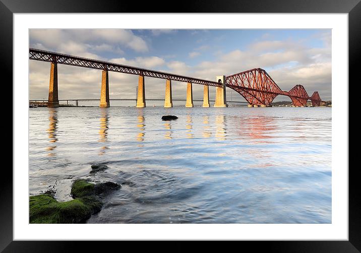 Forth Railway Bridge Framed Mounted Print by Grant Glendinning