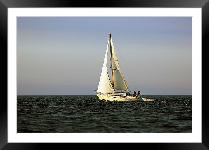 Sailing by Framed Mounted Print by Grant Glendinning