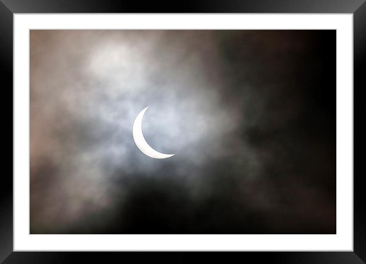  Solar Eclipse Framed Mounted Print by Grant Glendinning