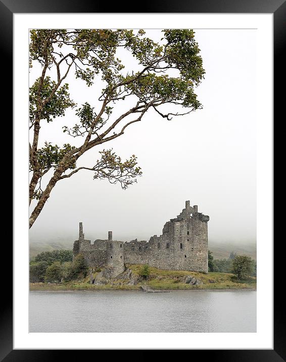  Misty Castle Framed Mounted Print by Grant Glendinning