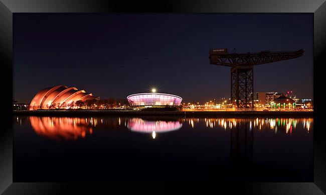 Glasgow Night Framed Print by Grant Glendinning