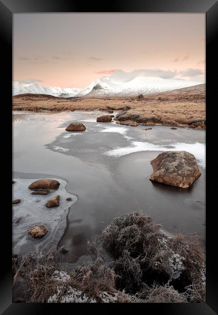 Glencoe Winter Sunrise Framed Print by Grant Glendinning