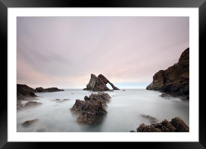 Bow Fiddle - Portknockie Framed Mounted Print by Grant Glendinning