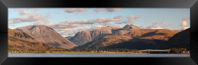 Mountain View Panorama Framed Print by Grant Glendinning