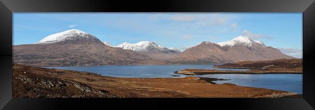 Torridon mountain range Framed Print by Grant Glendinning