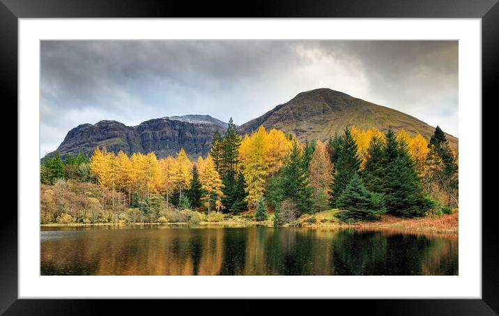 Torren Lochan Autumn Framed Mounted Print by Grant Glendinning