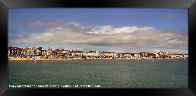 Weymouth sea front Framed Print by Joanne Crockford