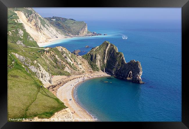 Durdle Door Framed Print by Joanne Crockford