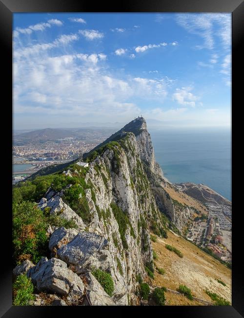 Gibraltar Rock Framed Print by Joanne Crockford