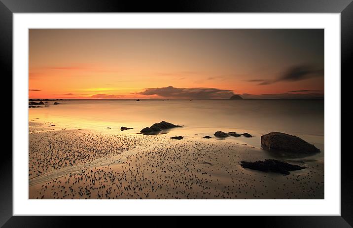 Lendalfoot Sunset Framed Mounted Print by Maria Gaellman